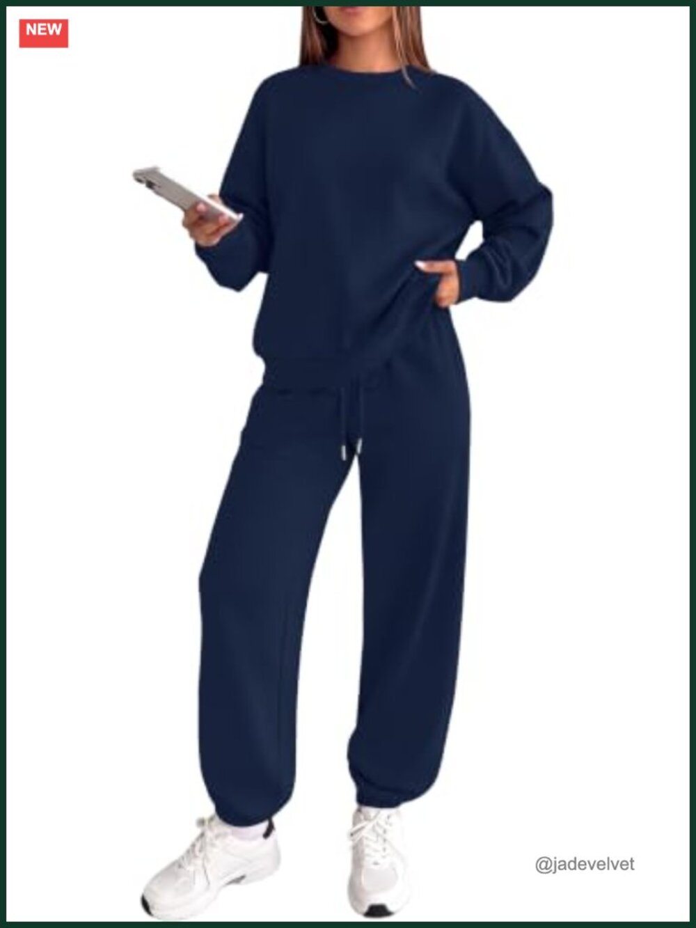 Women's 2 Piece Lounge Set Sweatshirt Jogger Pants